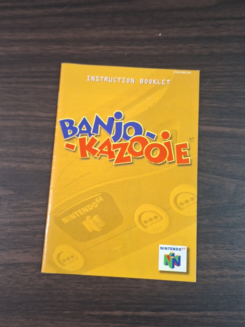 BEST OFFER? Nintendo Banjo-Kazooie Instruction Booklet
